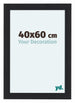Como MDF Fotokader 40x60cm Zwart Houtnerf Voorzijde Maat | Yourdecoration.be