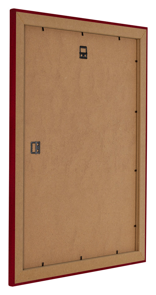 Como MDF Fotokader 56x71cm Wijnrood Geveegd Achterzijde Schuin | Yourdecoration.be