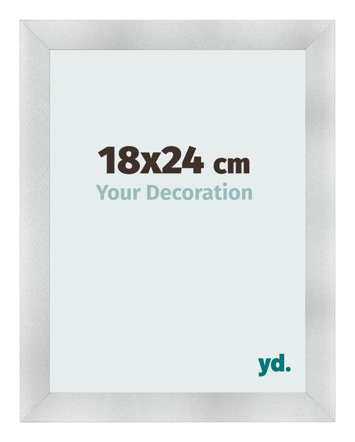 Fotokader 18x24cm Aluminium Geborsteld MDF Pisa Voorzijde Maat | Yourdecoration.be