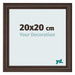 Fotokader 20x20cm Eiken Donker MDF Lazio Voorzijde Maat | Yourdecoration.be