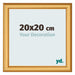 Fotokader 20x20cm Goud Mat MDF Lazio Voorzijde Maat | Yourdecoration.be
