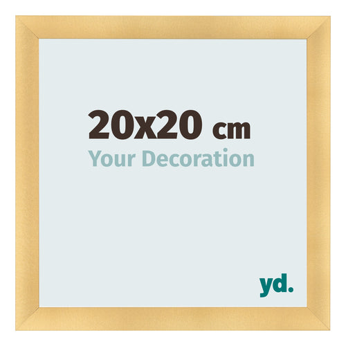 Fotokader 20x20cm Goud Mat MDF Pisa Voorzijde Maat | Yourdecoration.be