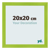 Fotokader 20x20cm Groen MDF Pisa Voorzijde Maat | Yourdecoration.be