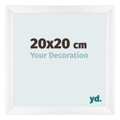 Fotokader 20x20cm Wit Mat MDF Pisa Voorzijde Maat | Yourdecoration.be