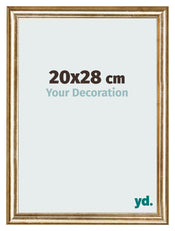 Fotokader 20x28cm Goud Antiek MDF Lazio Voorzijde Maat | Yourdecoration.be