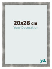 Fotokader 20x28cm Metaal Vintage MDF Pisa Voorzijde Maat | Yourdecoration.be