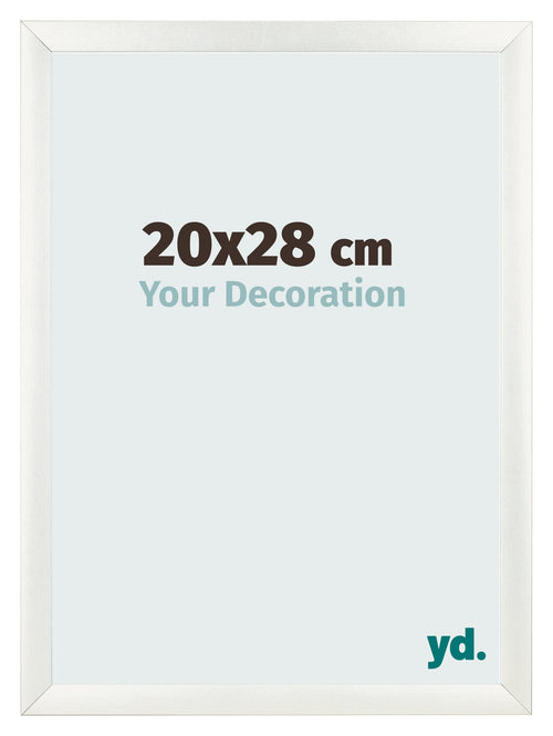 Fotokader 20x28cm Wit Geveegd MDF Pisa Voorzijde Maat | Yourdecoration.be