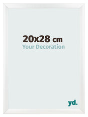 Fotokader 20x28cm Wit Mat MDF Pisa Voorzijde Maat | Yourdecoration.be