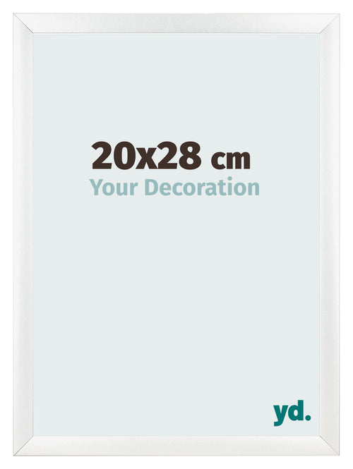 Fotokader 20x28cm Wit Mat MDF Pisa Voorzijde Maat | Yourdecoration.be