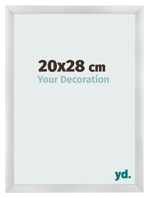 Fotokader 20x28cm Zilver Mat MDF Pisa Voorzijde Maat | Yourdecoration.be