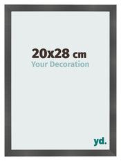 Fotokader 20x28cm Zwart Mat MDF Pisa Voorzijde Maat | Yourdecoration.be