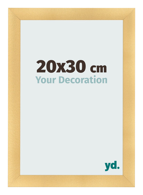 Fotokader 20x30cm Goud Mat MDF Pisa Voorzijde Maat | Yourdecoration.be