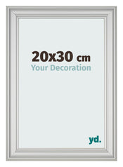 Fotokader 20x30cm Zilver Mat MDF Lazio Voorzijde Maat | Yourdecoration.be