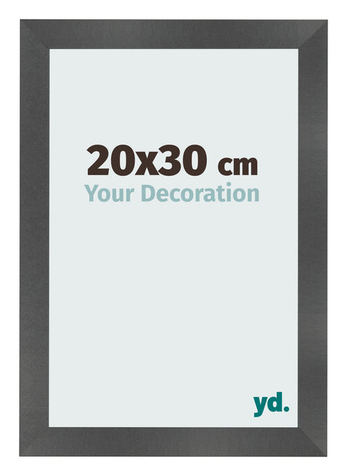 Fotokader 20x30cm Zwart Mat MDF Pisa Voorzijde Maat | Yourdecoration.be