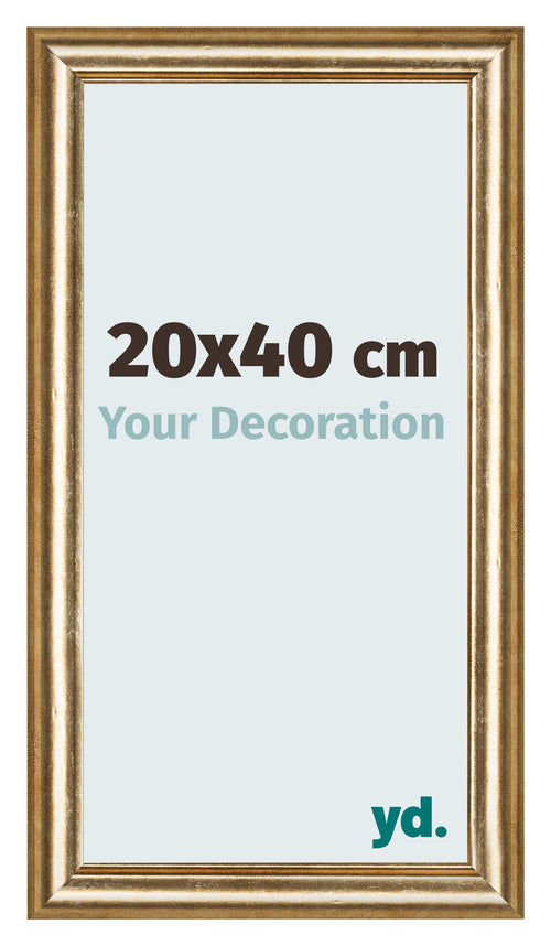Fotokader 20x40cm Goud Antiek MDF Lazio Voorzijde Maat | Yourdecoration.be