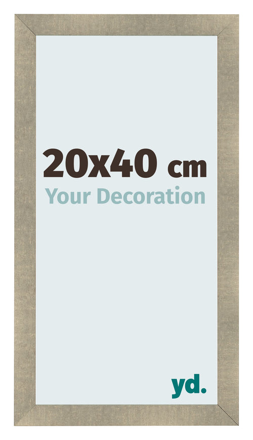 Fotokader 20x40cm Goud Antiek MDF Pisa Voorzijde Maat | Yourdecoration.be