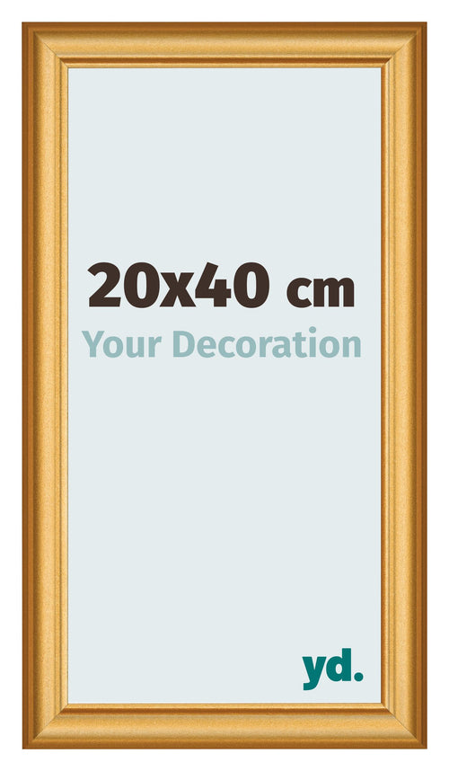 Fotokader 20x40cm Goud Mat MDF Lazio Voorzijde Maat | Yourdecoration.be
