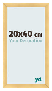 Fotokader 20x40cm Goud Mat MDF Pisa Voorzijde Maat | Yourdecoration.be