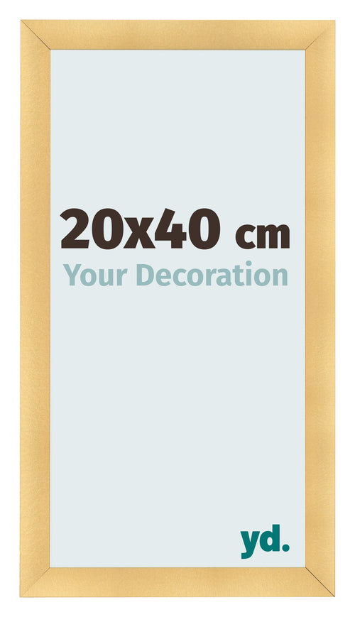 Fotokader 20x40cm Goud Mat MDF Pisa Voorzijde Maat | Yourdecoration.be