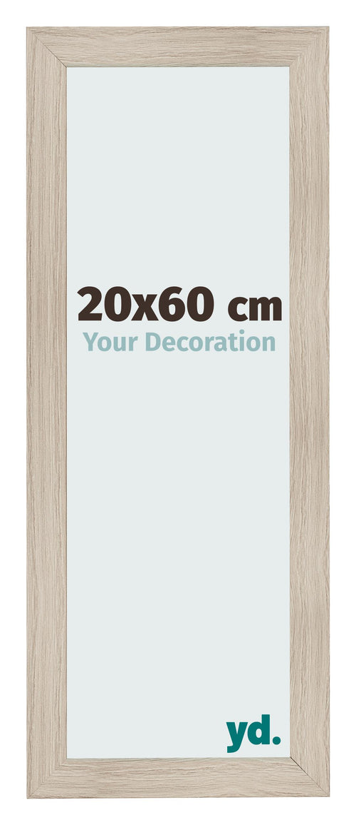 Fotokader 20x60cm Eiken Licht MDF Pisa Voorzijde Maat | Yourdecoration.be