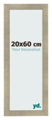Fotokader 20x60cm Goud Antiek MDF Pisa Voorzijde Maat | Yourdecoration.be