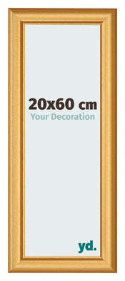 Fotokader 20x60cm Goud Mat MDF Lazio Voorzijde Maat | Yourdecoration.be