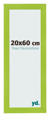 Fotokader 20x60cm Groen MDF Pisa Voorzijde Maat | Yourdecoration.be