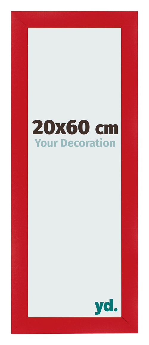 Fotokader 20x60cm Rood MDF Pisa Voorzijde Maat | Yourdecoration.be