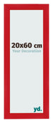 Fotokader 20x60cm Rood MDF Pisa Voorzijde Maat | Yourdecoration.be