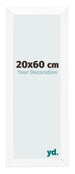 Fotokader 20x60cm Wit Mat MDF Pisa Voorzijde Maat | Yourdecoration.be