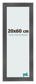 Fotokader 20x60cm Zwart Mat MDF Pisa Voorzijde Maat | Yourdecoration.be