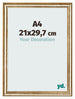 Fotokader 21x29 7cm A4 Goud Antiek MDF Lazio Voorzijde Maat | Yourdecoration.be