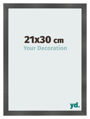 Fotokader 21x30cm Zwart Mat MDF Pisa Voorzijde Maat | Yourdecoration.be