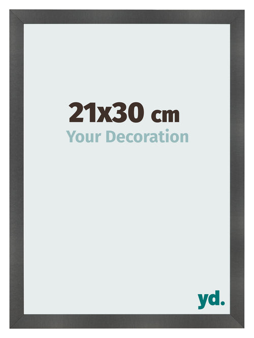 Fotokader 21x30cm Zwart Mat MDF Pisa Voorzijde Maat | Yourdecoration.be