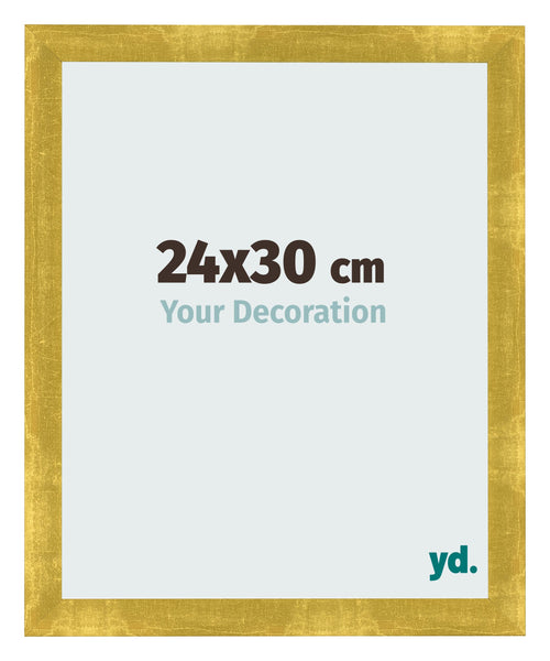 Fotokader 24x30cm Goud Vintage MDF Pisa Voorzijde Maat | Yourdecoration.be