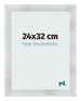 Fotokader 24x32cm Aluminium Geborsteld MDF Pisa Voorzijde Maat | Yourdecoration.be