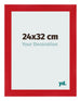 Fotokader 24x32cm Rood MDF Pisa Voorzijde Maat | Yourdecoration.be