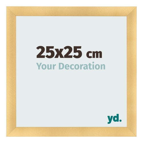 Fotokader 25x25cm Goud Mat MDF Pisa Voorzijde Maat | Yourdecoration.be