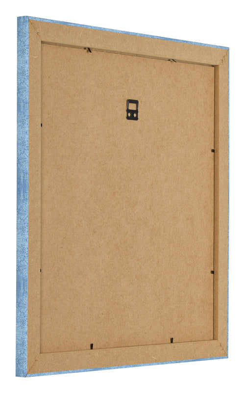Fotokader 25x25cm Helder Blauw Geveegd MDF Pisa Achterzijde Schuin | Yourdecoration.be