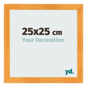 Fotokader 25x25cm Oranje MDF Pisa Voorzijde Maat | Yourdecoration.be