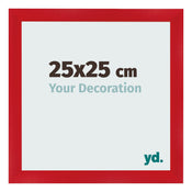 Fotokader 25x25cm Rood MDF Pisa Voorzijde Maat | Yourdecoration.be