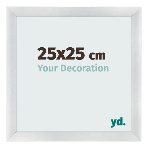Fotokader 25x25cm Zilver Mat MDF Pisa Voorzijde Maat | Yourdecoration.be