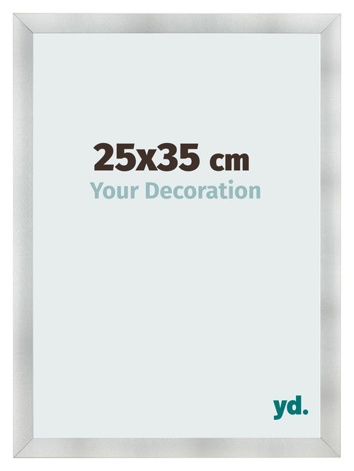 Fotokader 25x35cm Aluminium Geborsteld MDF Pisa Voorzijde Maat | Yourdecoration.be