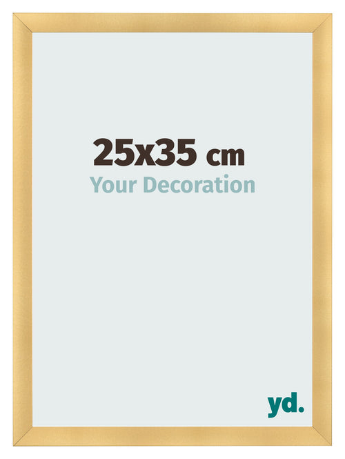 Fotokader 25x35cm Goud Mat MDF Pisa Voorzijde Maat | Yourdecoration.be