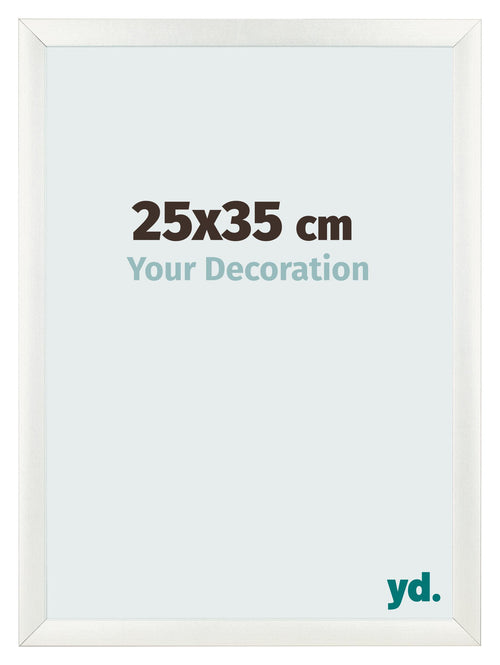 Fotokader 25x35cm Wit Geveegd MDF Pisa Voorzijde Maat | Yourdecoration.be