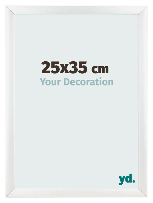 Fotokader 25x35cm Wit Hoogglans MDF Pisa Voorzijde Maat | Yourdecoration.be