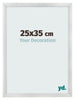 Fotokader 25x35cm Zilver Mat MDF Pisa Voorzijde Maat | Yourdecoration.be
