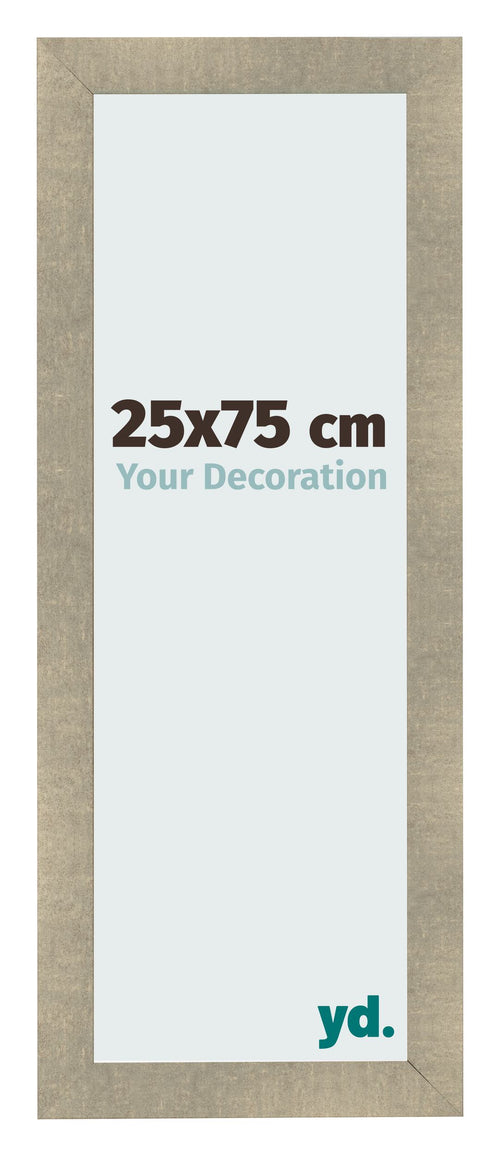 Fotokader 25x75cm Goud Antiek MDF Pisa Voorzijde Maat | Yourdecoration.be