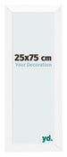Fotokader 25x75cm Wit Hoogglans MDF Pisa Voorzijde Maat | Yourdecoration.be