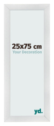 Fotokader 25x75cm Zilver Mat MDF Pisa Voorzijde Maat | Yourdecoration.be
